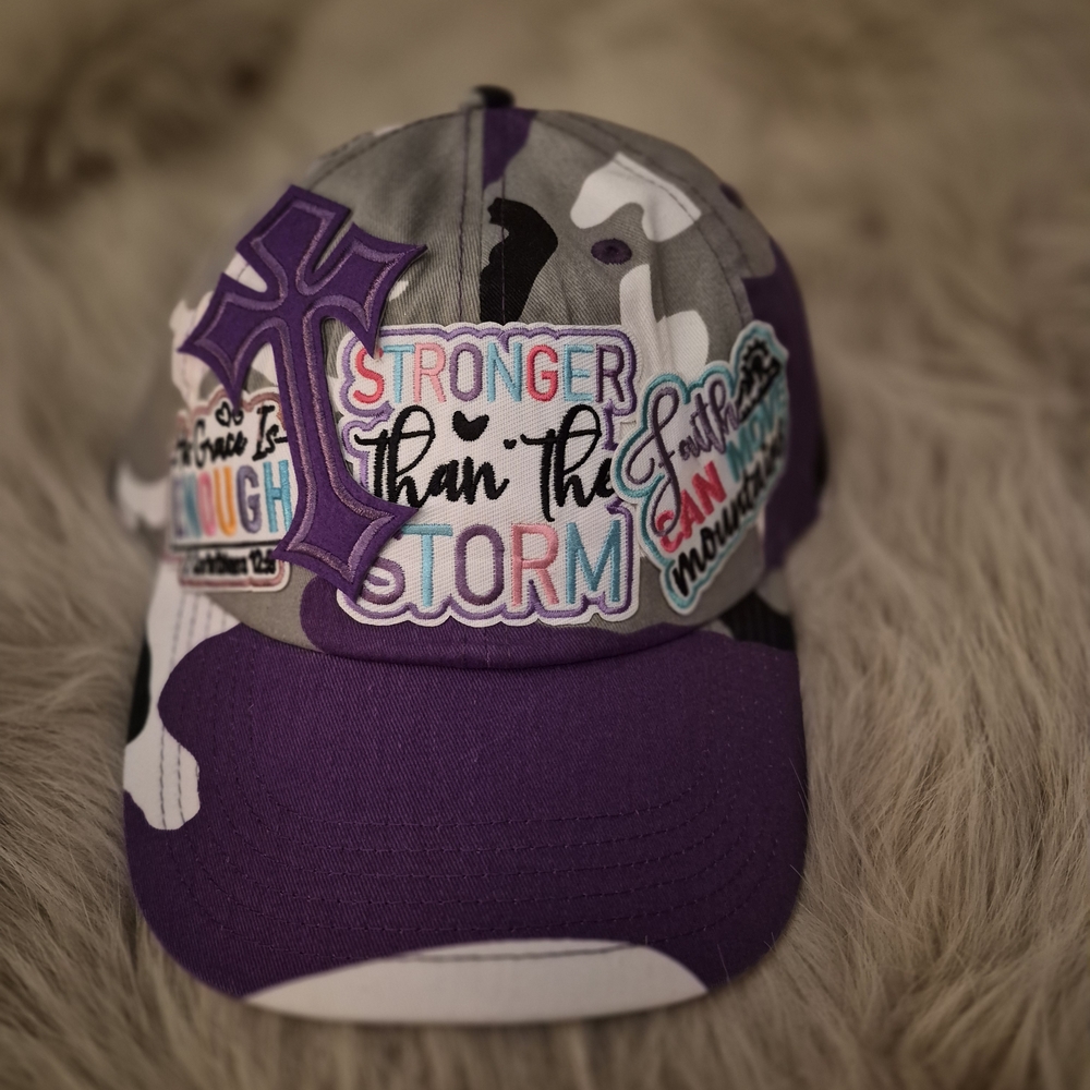 Bougie custom caps embellished trucker hat